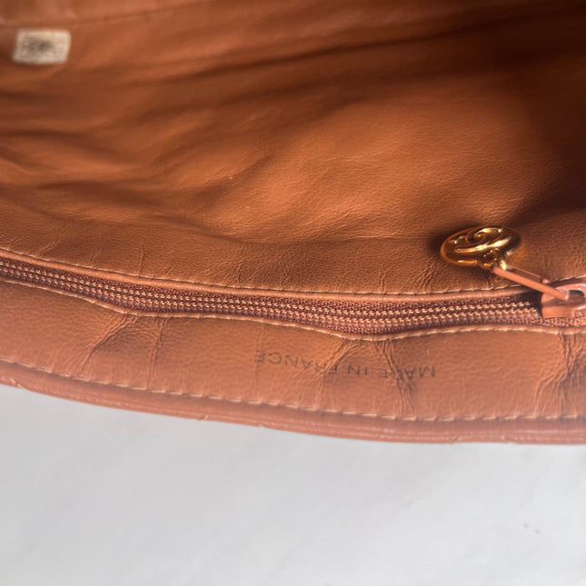 Sold Chanel Double Sided Classic Flap Caramel Leather Handbag