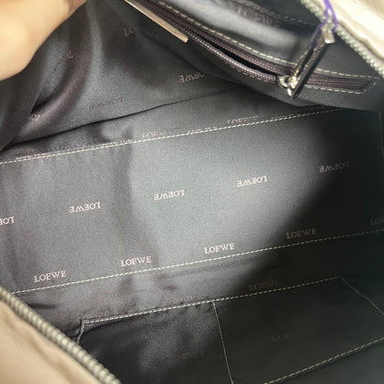 Loewe Amazona 29 Pearlescent Nude Lambskin Leather Zip Around