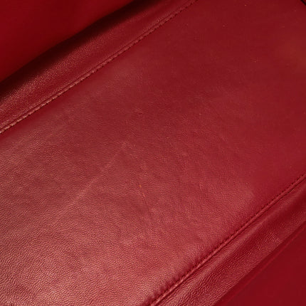 Loewe Amazona 36 Medium Red Leather Horse Lock Gold-tone Hardware