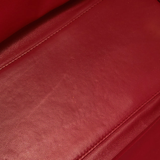 Loewe Amazona 36 Medium Red Leather Horse Lock Gold-tone Hardware