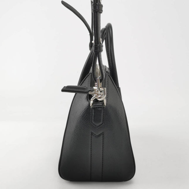Sold Givenchy Antigona Mini Black Calf Leather Top Handle bag with Strap