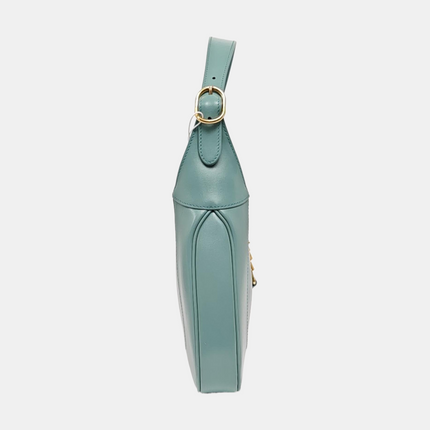 Gucci Jackie 1961 Small Blue Leather Bag with Adjustable Strap
