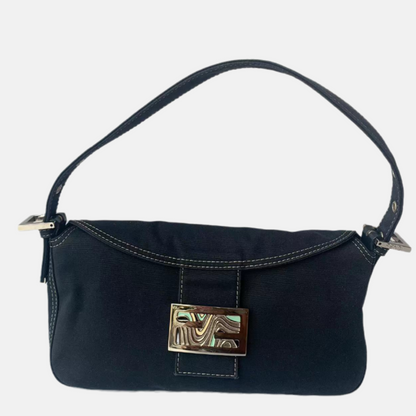 FENDI Baguette Blue Denim-Luxbags