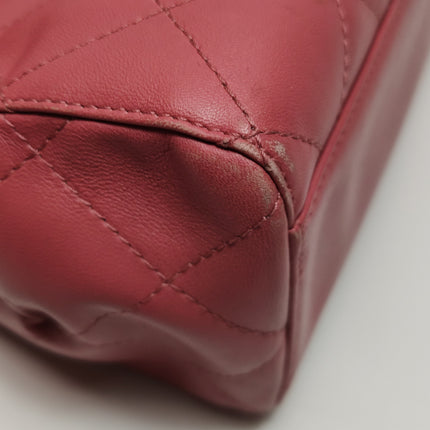 Chanel Kelly Vintage Top Handle Bag Lambskin Leather 24k Gold Hardware