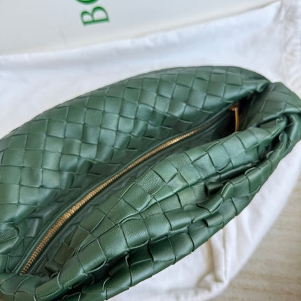 Bottega Veneta Teen Jodie Leather Dark Forest Green 36cm