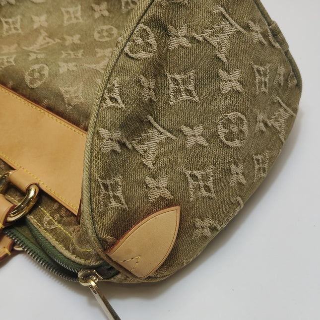 Louis Vuitton Green Denim Neo Speedy Boston Bag