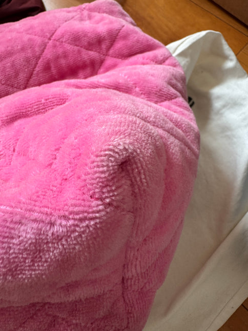 Chanel Coco Beach Quilted Hobo Pink Soft Cloth 2023