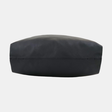 Louis Vuitton Atlantis Large Black Monogram Leather Bucket Bag with Pouch