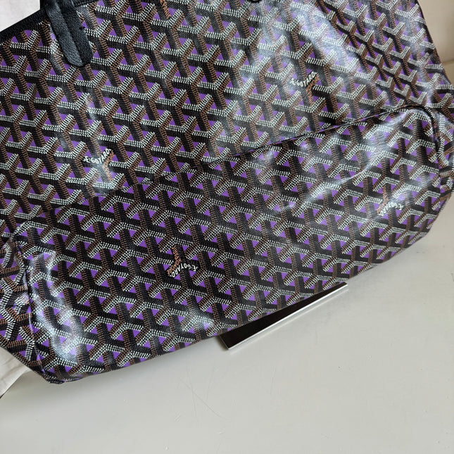 Goyard Special Edition Saint Louis PM Tote Medium Black Violet 2020