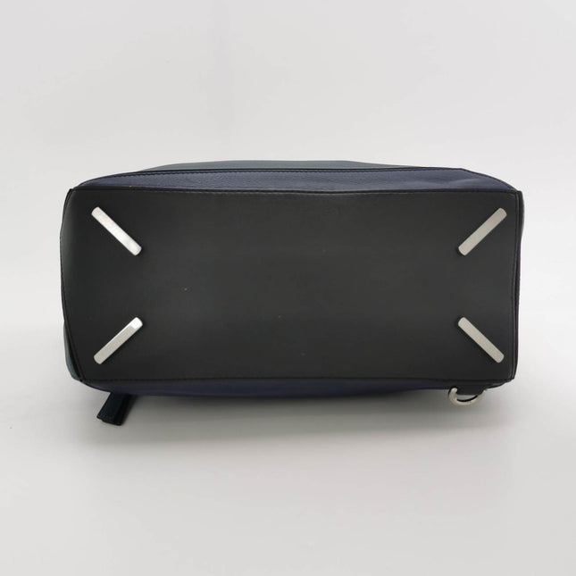 Loewe Puzzle Medium Multicolor Navy Calfskin leather bag