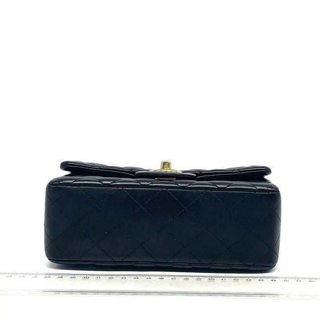 Chanel Classic Flap Mini 2016 Black Lambskin Leather Gold Hardware