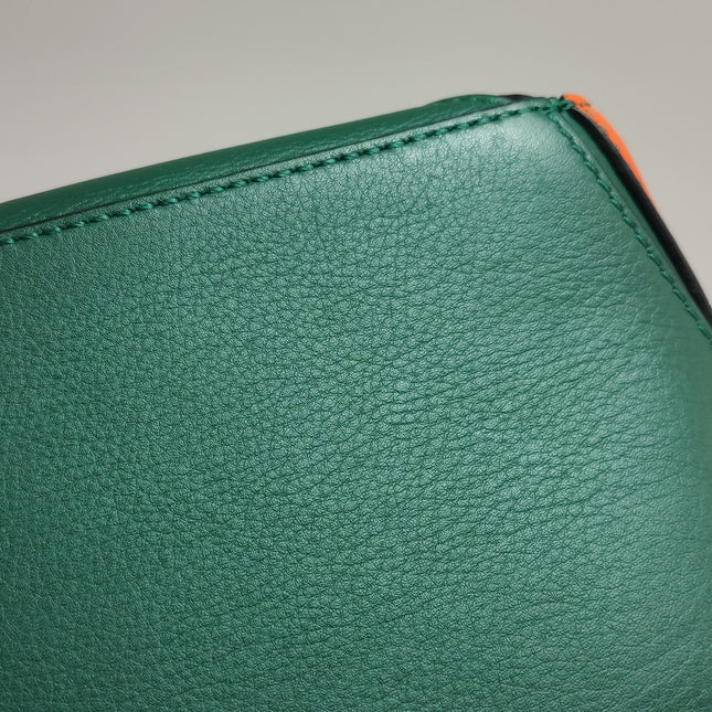 Loewe Puzzle Small Green Orange Stripes Crossbody Bag 2019