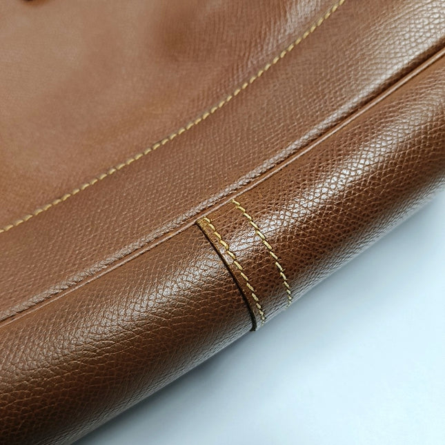 Hermès Trim 31 Gold Brown Epsom Leather Shoulder Bag