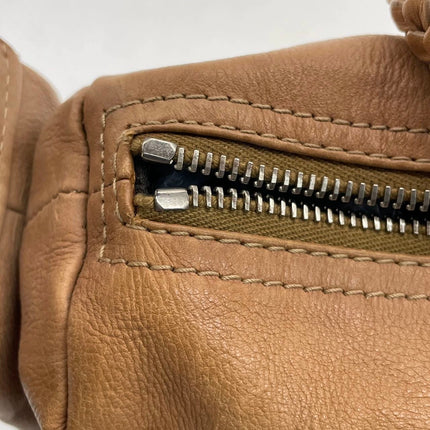 Dior Flight Medium Tan Brown Calfskin Leather Shoulder Bag