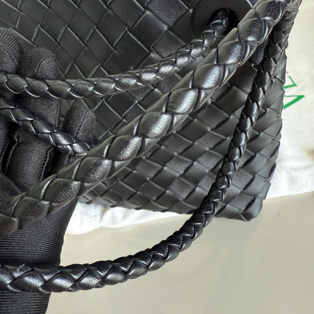 Bottega Veneta Small Andiamo Black Intrecciato Handbag 2023