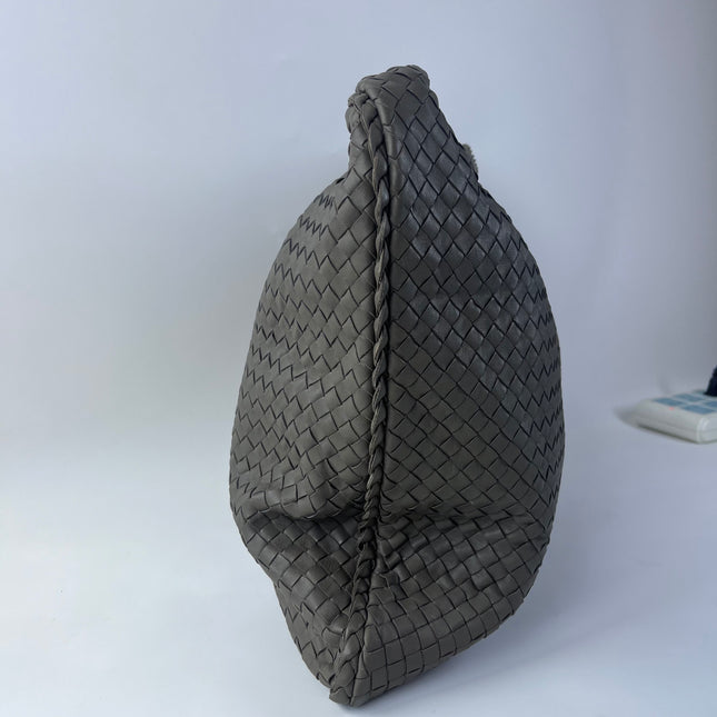Bottega Veneta Hobo Bag Large Grey Lambskin leather 53cm