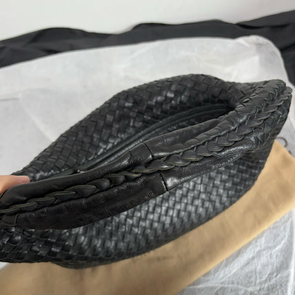 Bottega Veneta Veneta Intrecciato Hobo Bag Large Black Lambskin leather 48cm