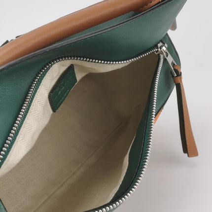 Loewe Puzzle Small Green Orange Stripes Crossbody Bag 2019