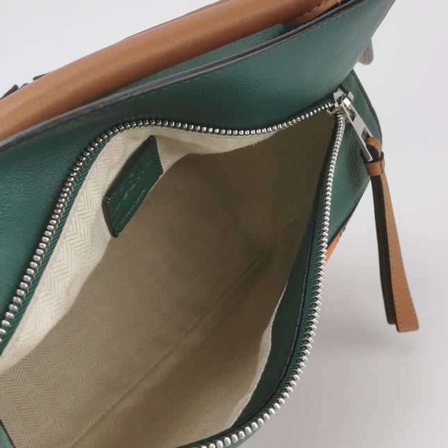 Loewe Puzzle Small Green Orange Stripes Crossbody Bag 2019