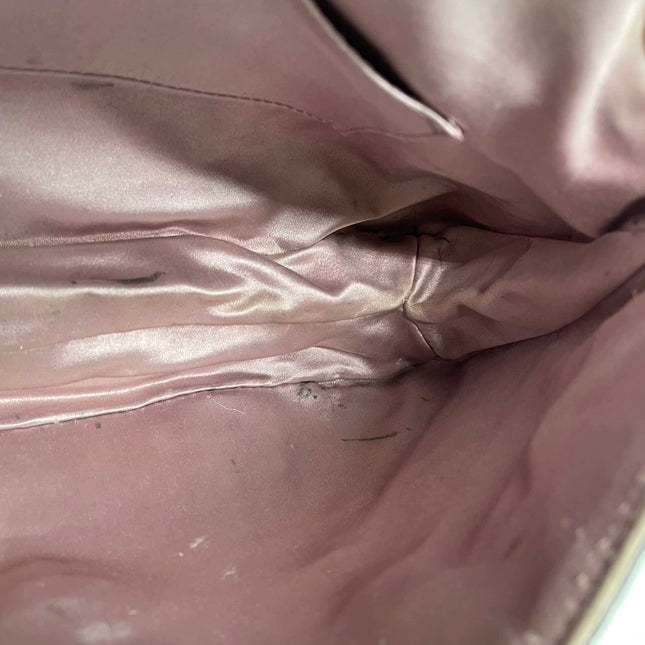 Gucci Jeweled Dragon Bag Purple Crocodile and GG Velvet Bamboo Chain Strap Shoulder Bag