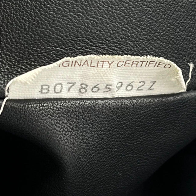 Bottega Veneta Pouch Large Intrecciato Black Calfskin Leather Clutch