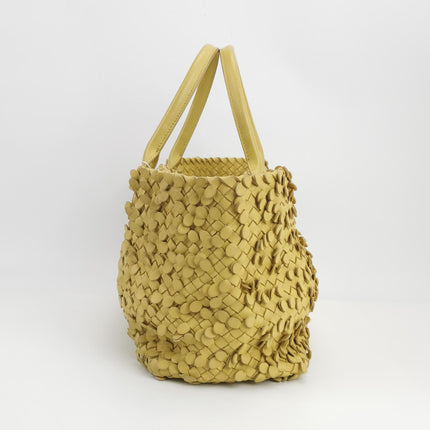 Bottega Veneta Cabat Limited Poussin Paillettes Tote Yellow