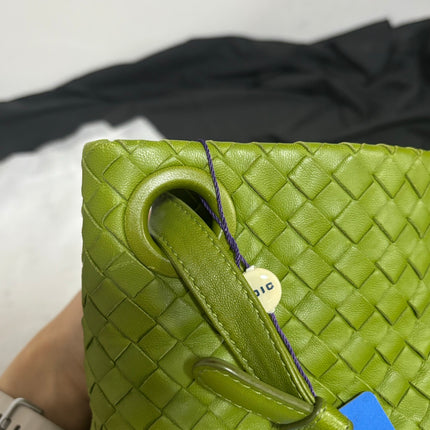 Bottega Veneta Garda Avocado Green Intrecciato Nappa Leather Large 33cm