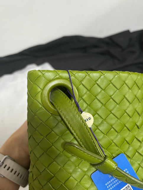 Bottega Veneta Garda Avocado Green Intrecciato Nappa Leather Large 33cm