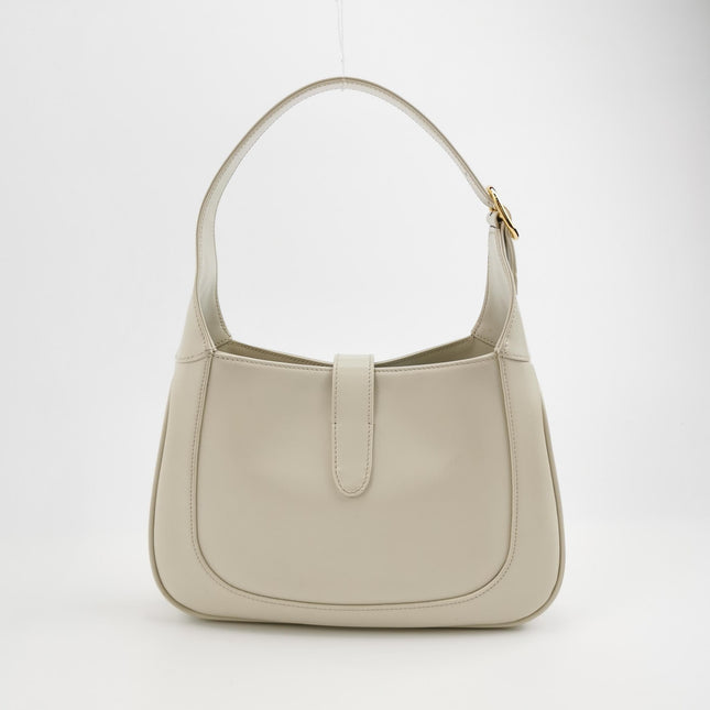 Gucci Jackie 1961 Small Leather Bag White with Strap