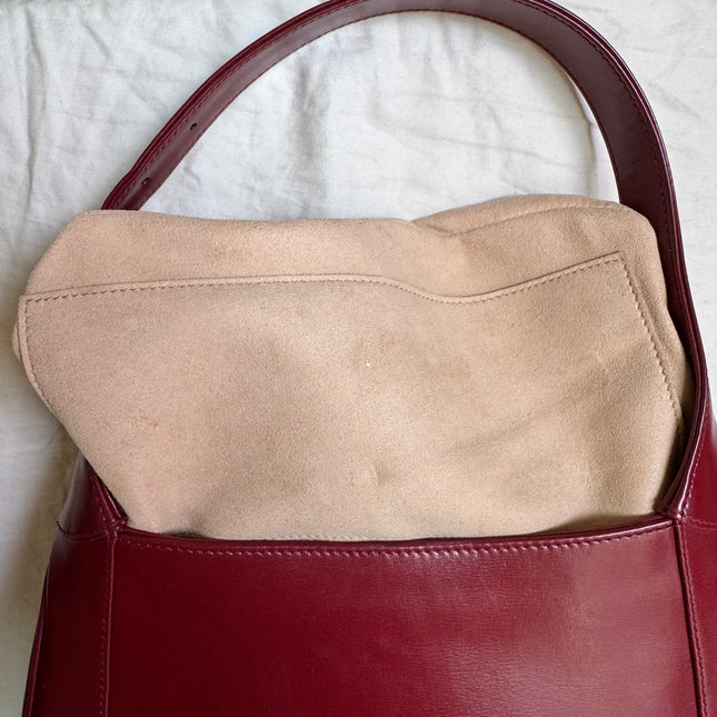 Gucci Jackie 1961 Red Burgundy Leather Bag Small Shoulder Bag