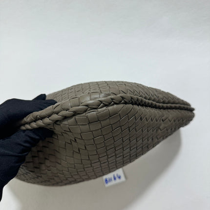 Sold Bottega Veneta Hobo Bag Lambskin leather Grey Medium 40cm
