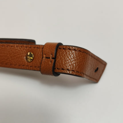 CHLOÉ Bracelet Hobo Embellished Brown Glossed Textured-leather Shoulder Bag