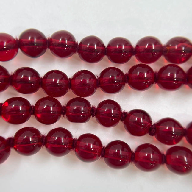 Ferragamo Vintage Rare Red Ruby Beads Necklace Gold Plated Butterfly Signed