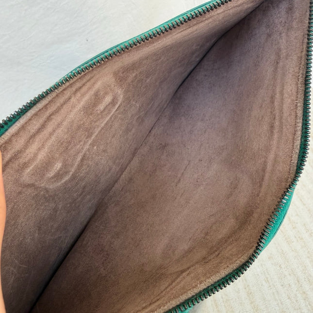 Bottega Veneta Cabat Tote Green Intreccio Leather 50cm