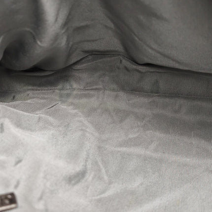 Chanel Large Single Flap Navy Calfskin Leather Cannage Stitch Silver Hardware 2012