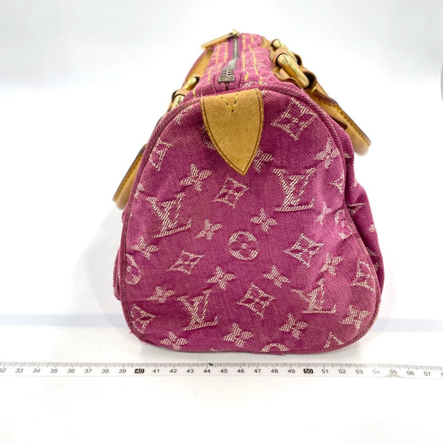 Louis Vuitton Denim Neo Speedy Boston Bag Pink