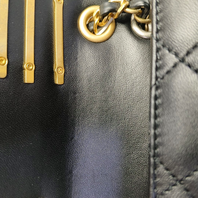 Chanel Coco Clips Super/Extra Mini Flap Bag Black Lambskin Gold Hardware