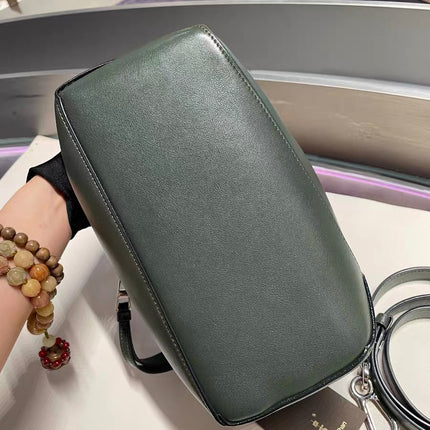 Loewe Puzzle Edge Braided Handle Small Dark Green Nappa Calfskin leather Crossbody bag