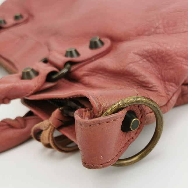Sold Balenciaga City Bag Pink with black hardware Classic Crossbody Bag