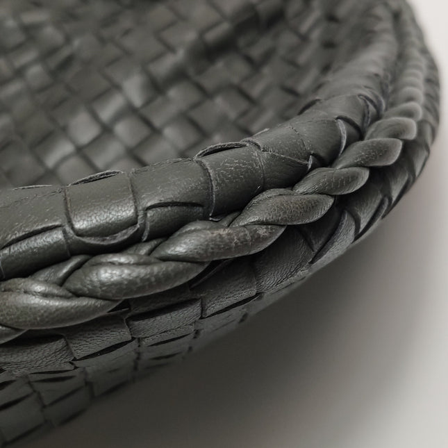 Bottega Veneta Hobo Bag Lambskin leather Dark Grey Large 47cm