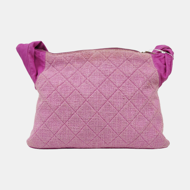 Chanel Large Girl Jacket Bag Lilac Tweed Shoulder Bag 2015