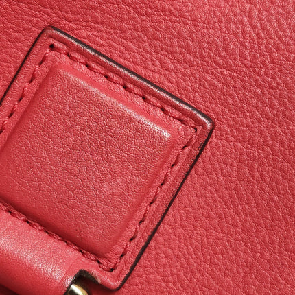 Loewe Amazona 36 Medium Red Leather Snail Lock Gold-tone Hardware