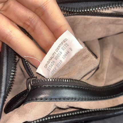 Bottega Veneta Intrecciato Hobo Bag Medium Black Lambskin leather 45cm