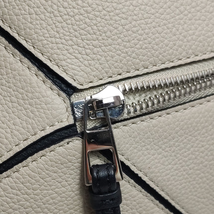 Loewe Puzzle Small Beige Herbarium Holiday Collection Calfskin Leather Crossbody Bag