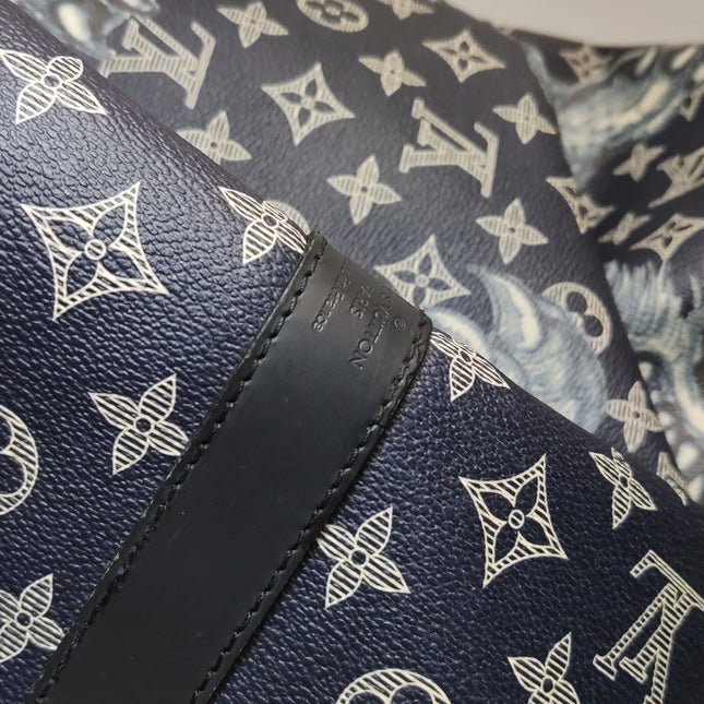Louis Vuitton x Chapman Brothers Keepall 55 Bandouliere Lion Navy