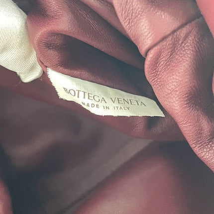 Bottega Veneta Pouch Mini Intrecciato Burgundy Leather Crossbody Bag