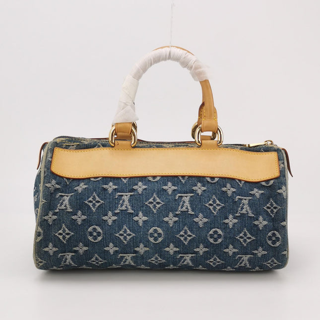 Louis Vuitton Blue Denim Neo Speedy Boston Bag