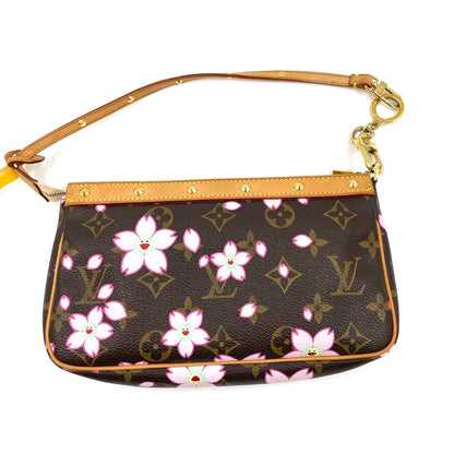 Louis Vuitton x Takashi Murakami Cherry Blossom on Brown Monogram Pochette Accessoire