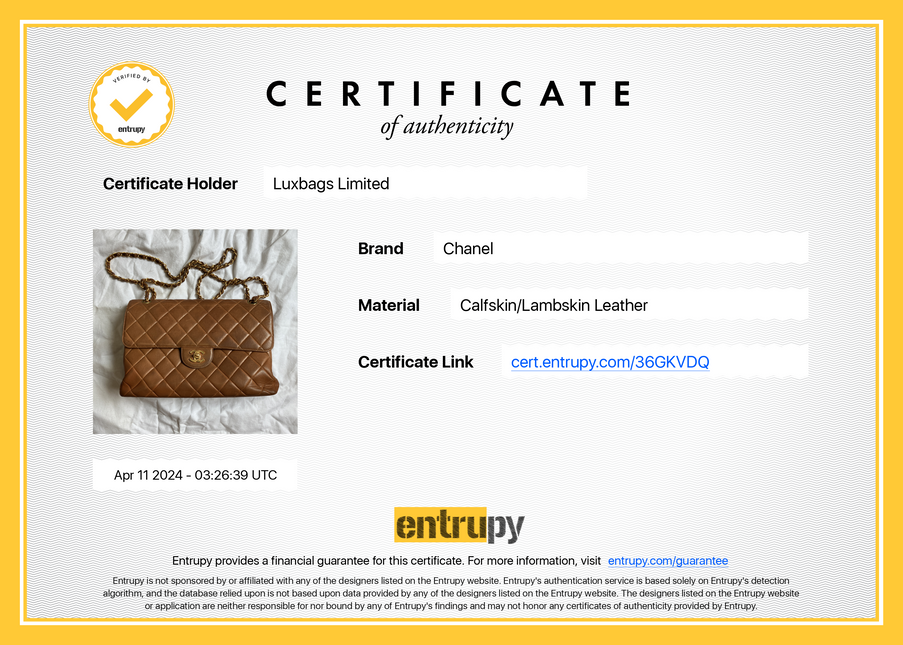 Sold Chanel Double Sided Classic Flap Caramel Leather Handbag