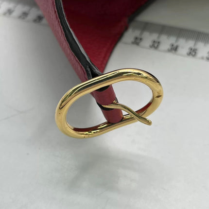 Gucci Jackie 1961 Medium Red Graind Leather Gold Hardware